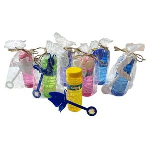 Bubble Solution Party Favors Set Insect Butterfly Bee with Wands 7 Pack Gift Set